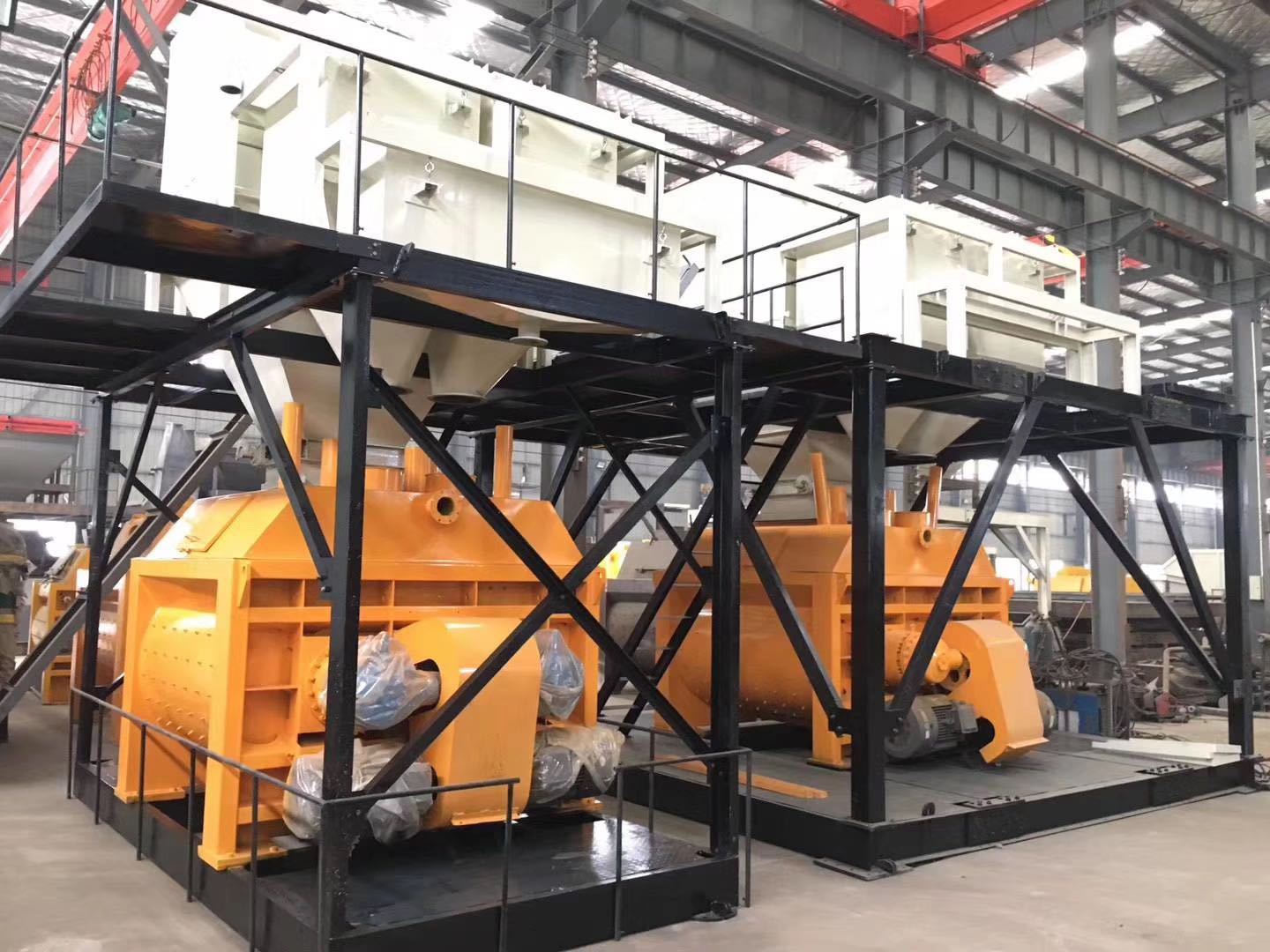 JS雙臥軸強制式混凝土攪拌機