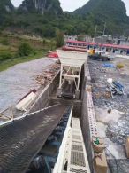 武漢HZS90型混凝土攪拌站施工現(xiàn)場(chǎng)